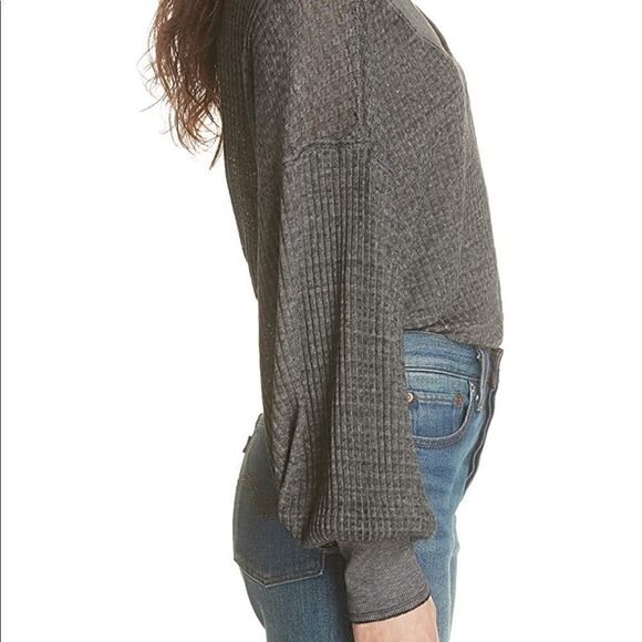 Free People We The Free South Side Thermal V-Neck - Picture 3 of 8